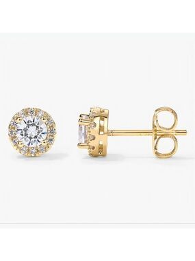 PAVOI 14K Gold Plated Sterling Silver Cubic Zirconia Earrings